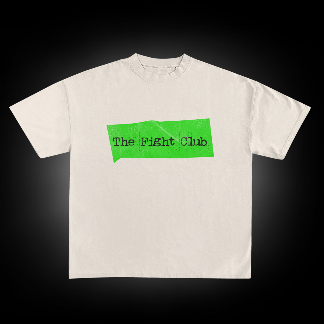 Wake Up and Fight Tee -White and Neon