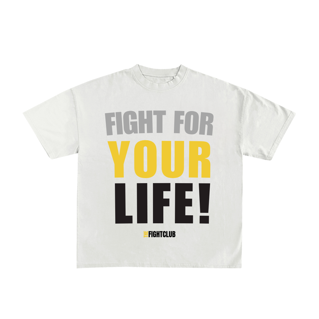 Big and Bold Fight for Your Life Tee – Yellow